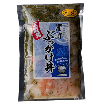 海鮮ぶっかけ丼の具　エビ